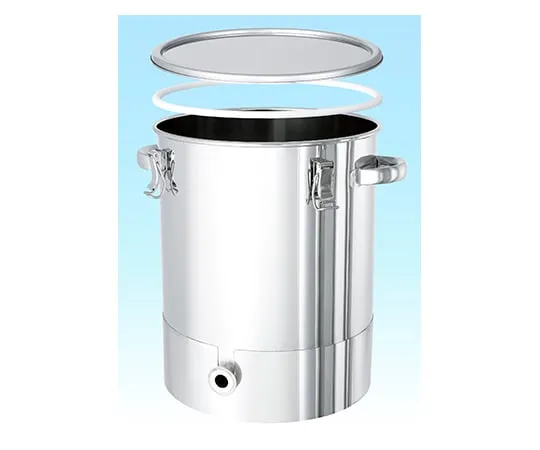 62-1369-43 Gradient Bottom Type Stainless Steel Sealing Container with PTFE Packing 20L KTT-CTH-PTFE-30