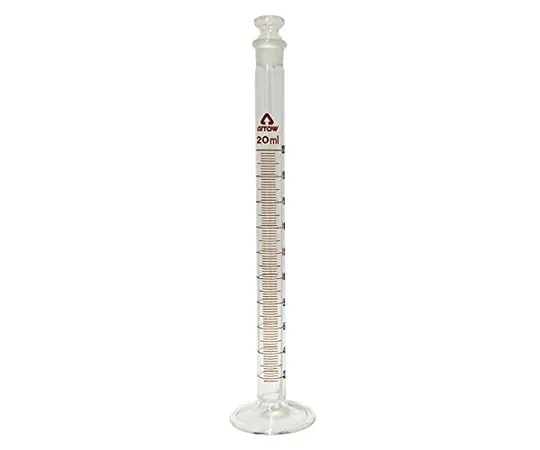 6-234-02 Graduated Cylinder with Plug (Hard Glass) 20mL