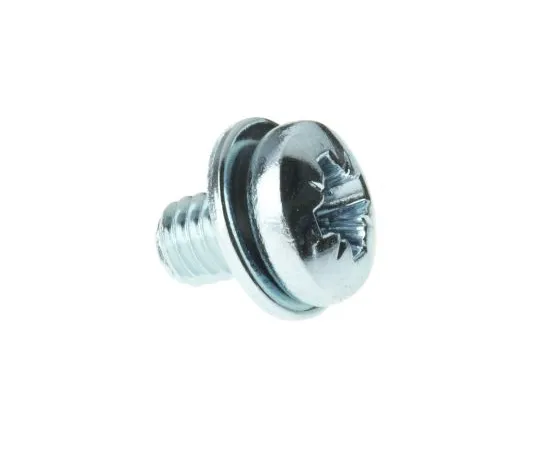 63-4599-13 RS PRO M4 x 6mm Zinc Plated Steel Pan Head Sems Screw, Plain Washer 278-865