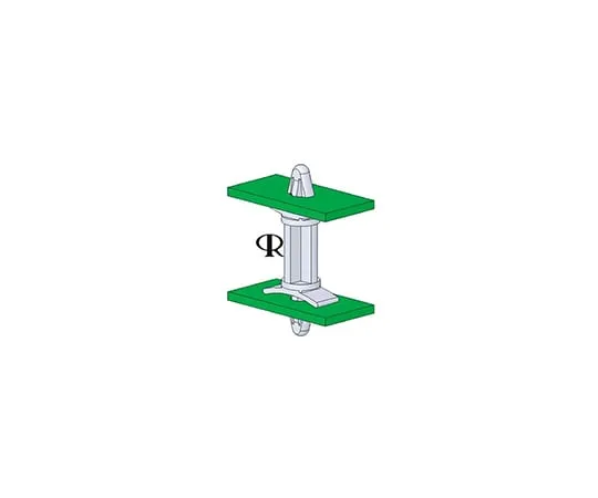 63-5021-16 DLCBS-3-01, 4.8mm High Nylon Locking PCB Support Pillar With 4mm PCB Hole and 4mm Chassis Hole DLCBS-3-01