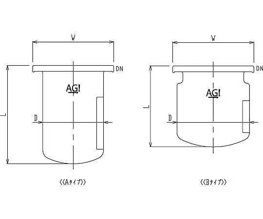 61-4718-27 Separable Reaction Vessel with Stirring Baffle 3026-03/85A-A