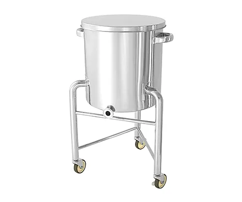 61-0749-03 Gradient Bottom Type Stainless Steel Container with Leg with Flat Lid 150L KTT-ST-L-565