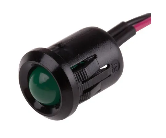 63-4585-86 RS PRO Green Indicator, 2 V dc, 12mm Mounting Hole Size, Lead Wires Termination 206-514