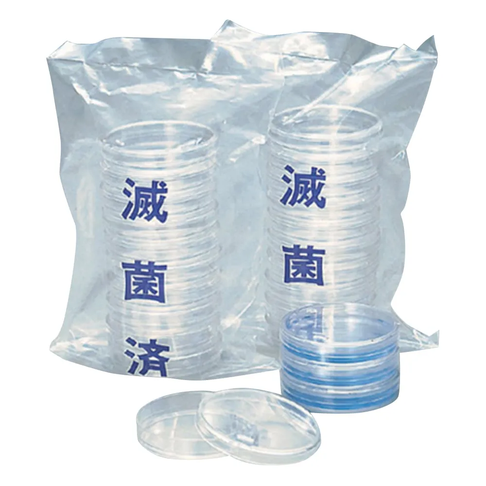 2-127-01 PS (Polystyrene) Petri Dish φ52 x 10mm 10 Pieces x 1 Pack NH-52