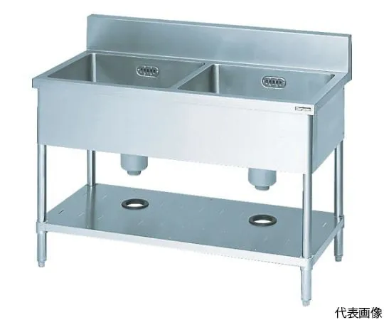 61-3243-09 2 Tanks Sink 900 x 450 x 800 (With Hose) BS2-094