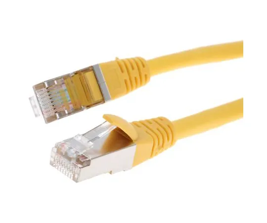 63-4645-44 RS PRO Yellow PVC Cat5e Cable F/UTP, 5m Male RJ45/Male RJ45 Terminated 556-297