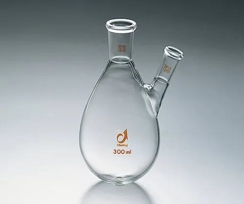 61-0030-43 TS 2 Neck Eggplant Flask 50, Inner 19/38 Side 15/35 CL0099-01-10