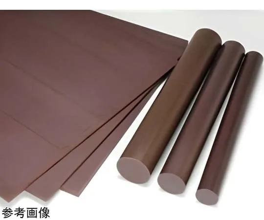67-6301-48　［Discontinued］Nylon Round Bar (MC602ST Cocoa Color) φ50 x 500 mm　PACOD00500-0500