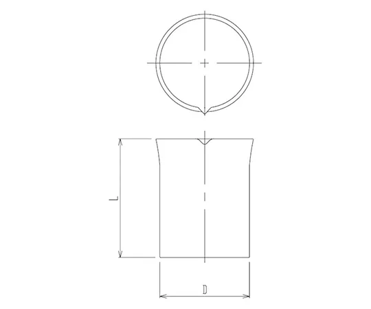 64-5086-60 Quartz Beaker 50 mL 1000-50