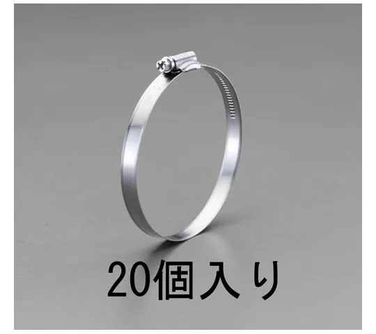 78-0146-38　［Discontinued］Hose Clamp (Stainless Steel) 70-90mm [20Pcs]　EA463AY-90