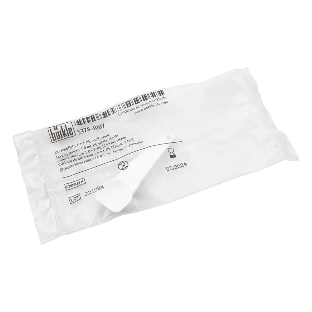 4-2471-02 Sterilized Sampling Spoon (Individual Packaging) 1 mL Contains 100 pieces 5378-4007