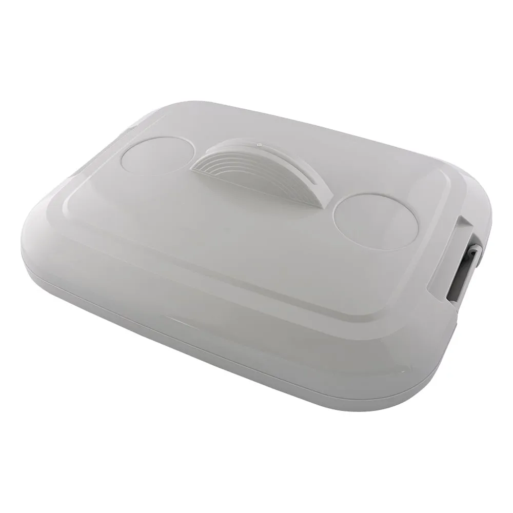 1-8214-08 Eco Plastic Pail Square Type Cover PEKF7H