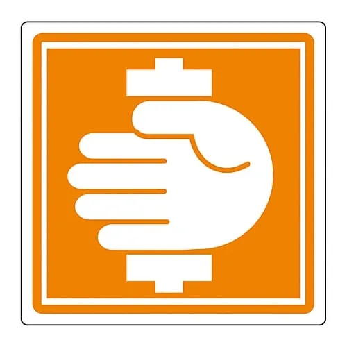 61-3411-34 PL Warning Display Label (Simple Type) PL-15 (Large) 201015