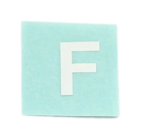 61-7397-47 Character Seal F White 15mm CL15W-F