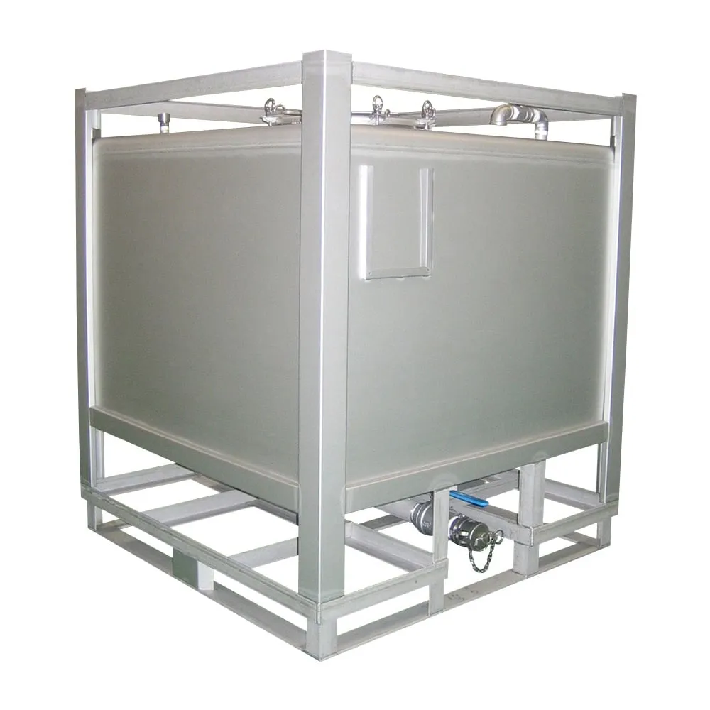 4-3541-01 Stainless Steel Square Transport Container 1000L SUS-1000
