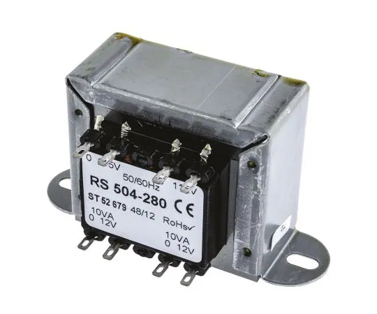 63-4636-47 RS PRO 20VA 2 Output Chassis Mounting Transformer, 12V ac 504-280