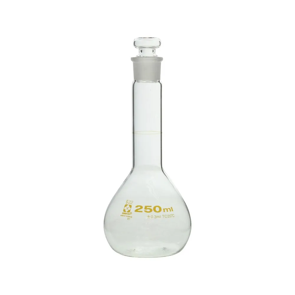 64-6432-11-24 Volumetric Flask Short 250 mL, with JCSS Calibration Certificate 238-25