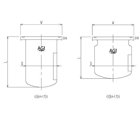 61-4718-55 Separable Reaction Vessel with O-Ring Groove, Stirring Baffle 3026-03/85A-GA