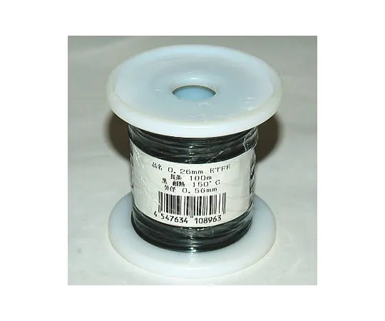 63-3078-67 ETFE Electric Wire (JUNFLON Wire) Black 0.26 mm 100 m Roll ETFE0.26KL100R