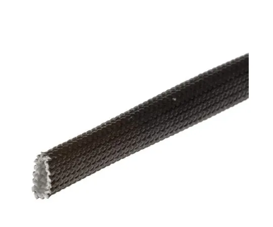 63-4613-14 RS PRO Braided Acrylic Fibreglass Black Cable Sleeve, 4mm Diameter, 5m Length 398-852