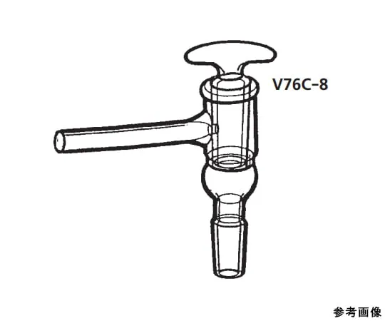64-1065-96 Vacuum Cock L Type with Male type Joint V76C-8-1