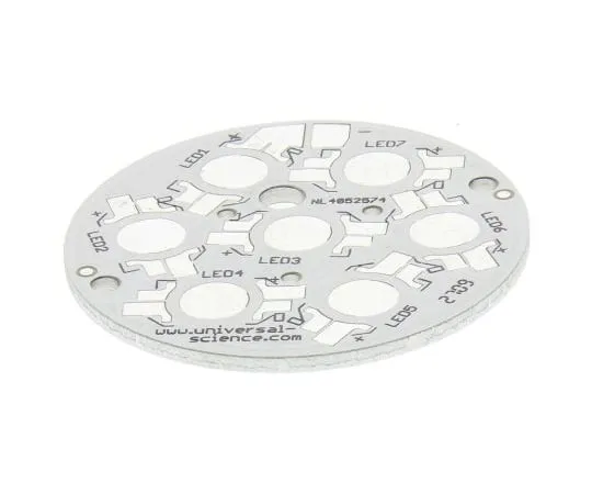 63-4927-09　［Discontinued］174, 7 cell MCPCB LED Prototyping Board for Luxeon I LEDs, Luxeon III LEDs, Luxeon K2 LEDs　174