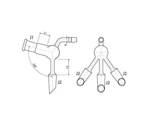 61-4706-44 3-Pronged Adapter for Decompression 2336-1L
