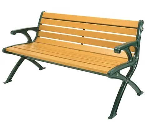 61-3376-82 Recycling Bench with Back And Armrest 1525 x 620 x 780mm 244-0050
