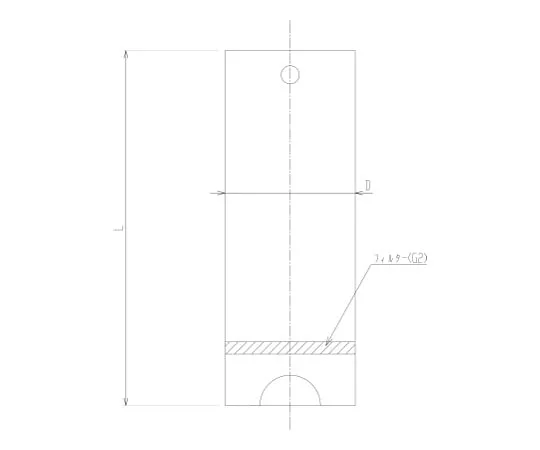 62-2116-45 Cylindrical Glass Filter for Extractor 4030-150