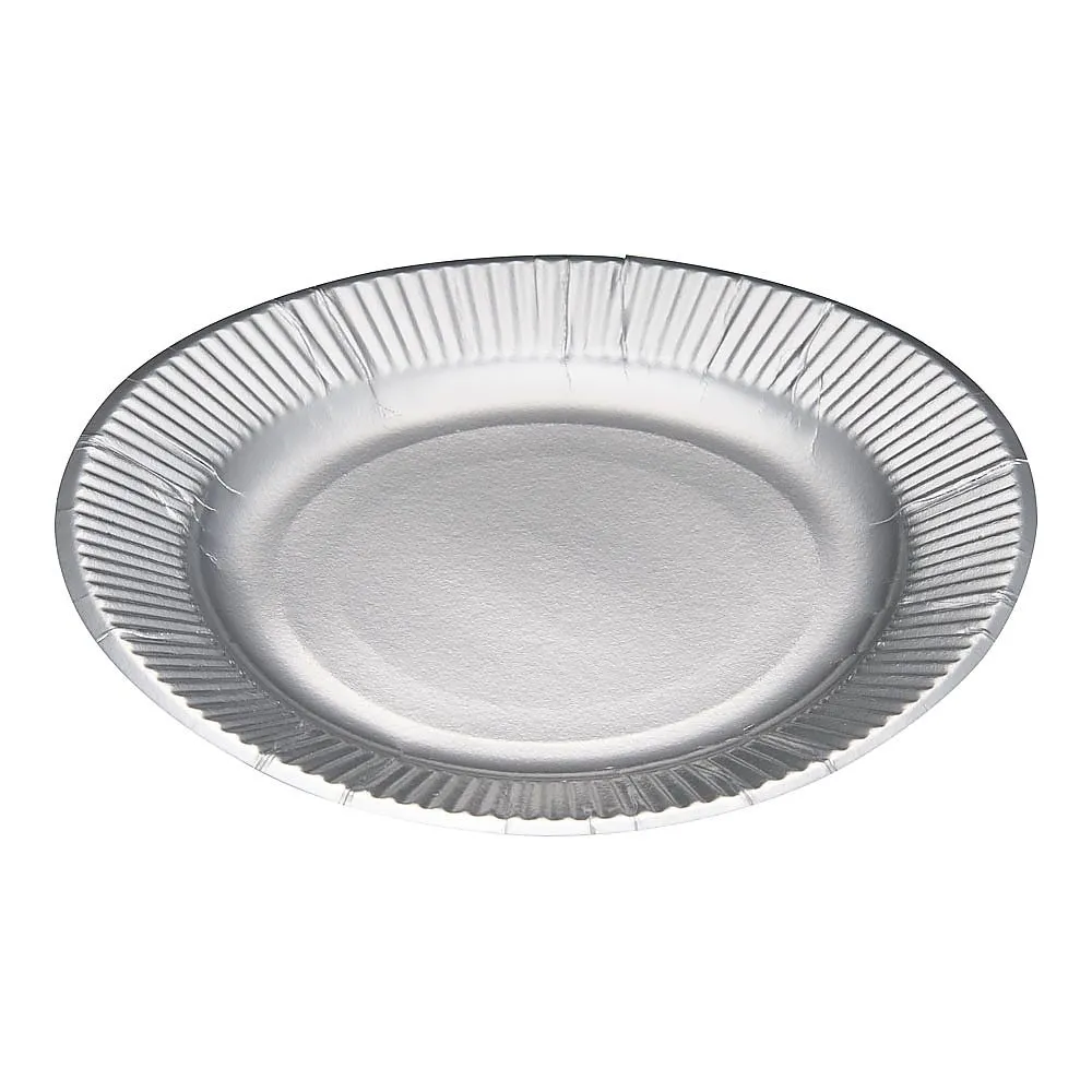 62-6540-03 Paper Plate Silver Plate (100 Sheets) No. 8