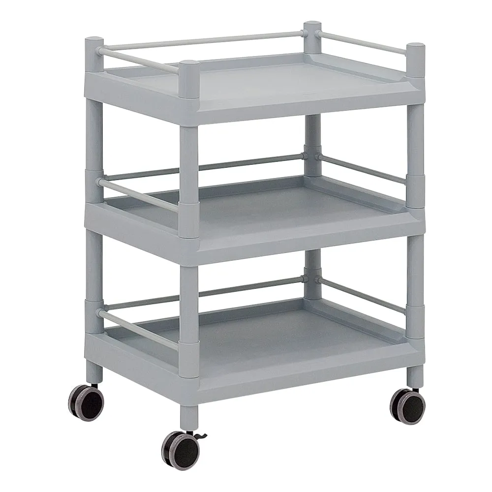 3-6496-02 Mobile Storage Cart (With Guard Frame) 3 Stages 651 x 441 x 858 MSO21F