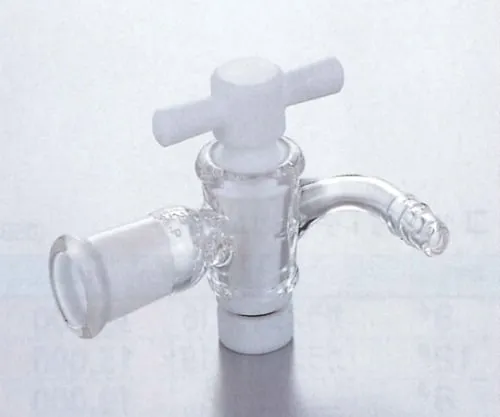 61-0047-33 TS Exhaust Pipe Bent Tube Teflon Cock 8mm Tube (With Rubber Clamp) Female Sliding 15/25 CL0407-01-10