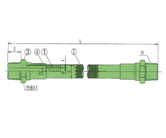 62-7113-26 USL hoses for Low Pressure (PFA Corrugation tubing) 15 A x 1 m 00I-113-01 00I-113-01