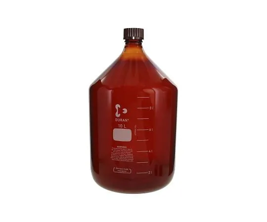 61-4411-34 Screw Cap Bottle (Medium Bottle) Amber with Red Cap 10L 017210-100001