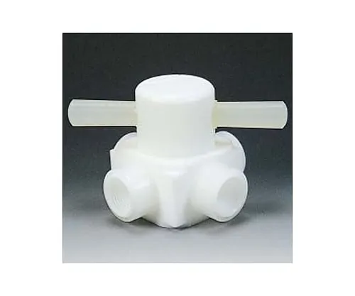 61-3527-45 Fluorocarbon Resin Female Four-Way Valve Injection Type RC1/4 NR0008-01
