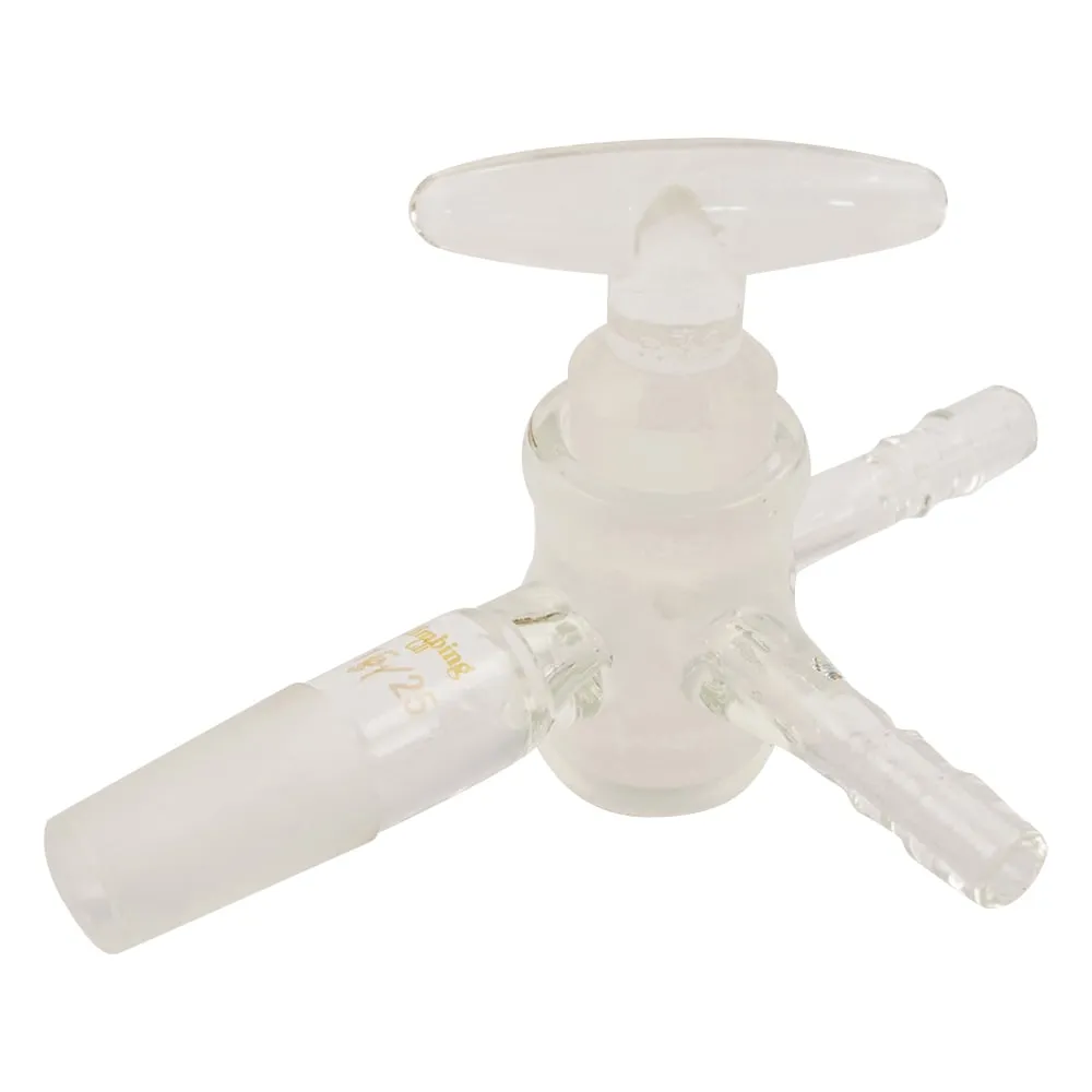 1-4349-01 Three-Way Cock I Type Glass Cock Standard Ground Glass Joint TS15/25 CL0414-01-10