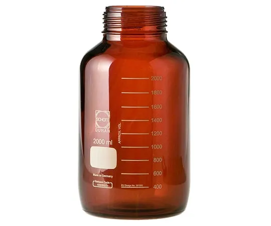 61-4424-98 Screw Cap Bottle Wide-Mouth Amber Bottle Only 2L 017250-120005