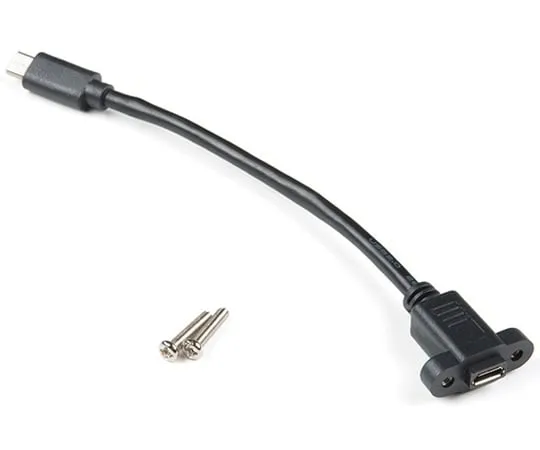 67-0420-58 Panel Mount USB Micro-B Extension Cable - 6" CAB-15464