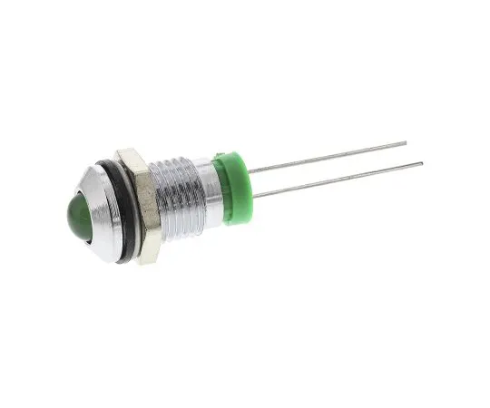 63-4585-60 RS PRO Green Indicator, 2 V dc, 8mm Mounting Hole Size, Lead Pins Termination, IP67 205-555