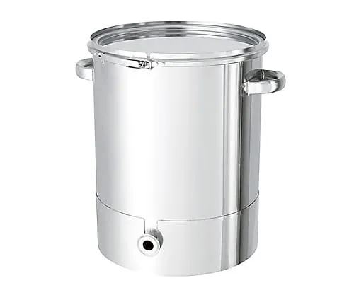 61-0747-69 Gradient Bottom Type Stainless Steel Airtight Container Hand Type KTT-CTL-565 with B Type Silicone Packing 150L KTT-CTL-565