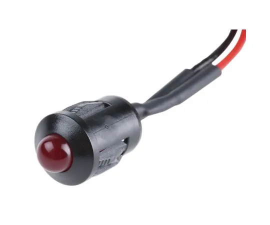 63-4585-07 RS PRO Red Flashing LED Indicator, 24 V dc, 8mm Mounting Hole Size, Lead Wires Termination 203-903