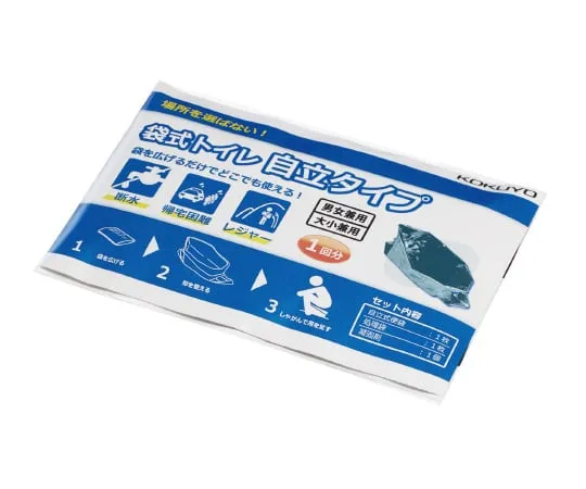 63-5672-86　［Discontinued］Bagged toilet (self-standing type, one ***)　DRK-NT3