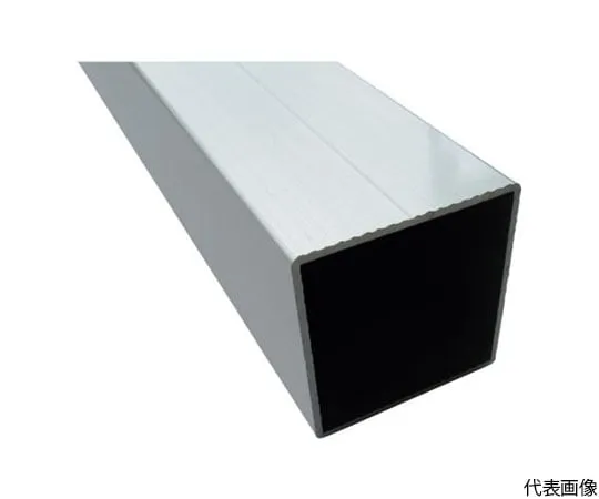 64-5012-38 Aluminum Square Pipe with Angle R2, with 1 V Groove 50 x 50 x 1.6 Bronze 3.65 m HP303BL