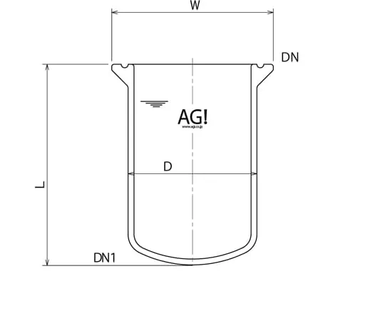 64-9341-56 Reaction Vessel (without Valve Seat) 300 mL 3955-300