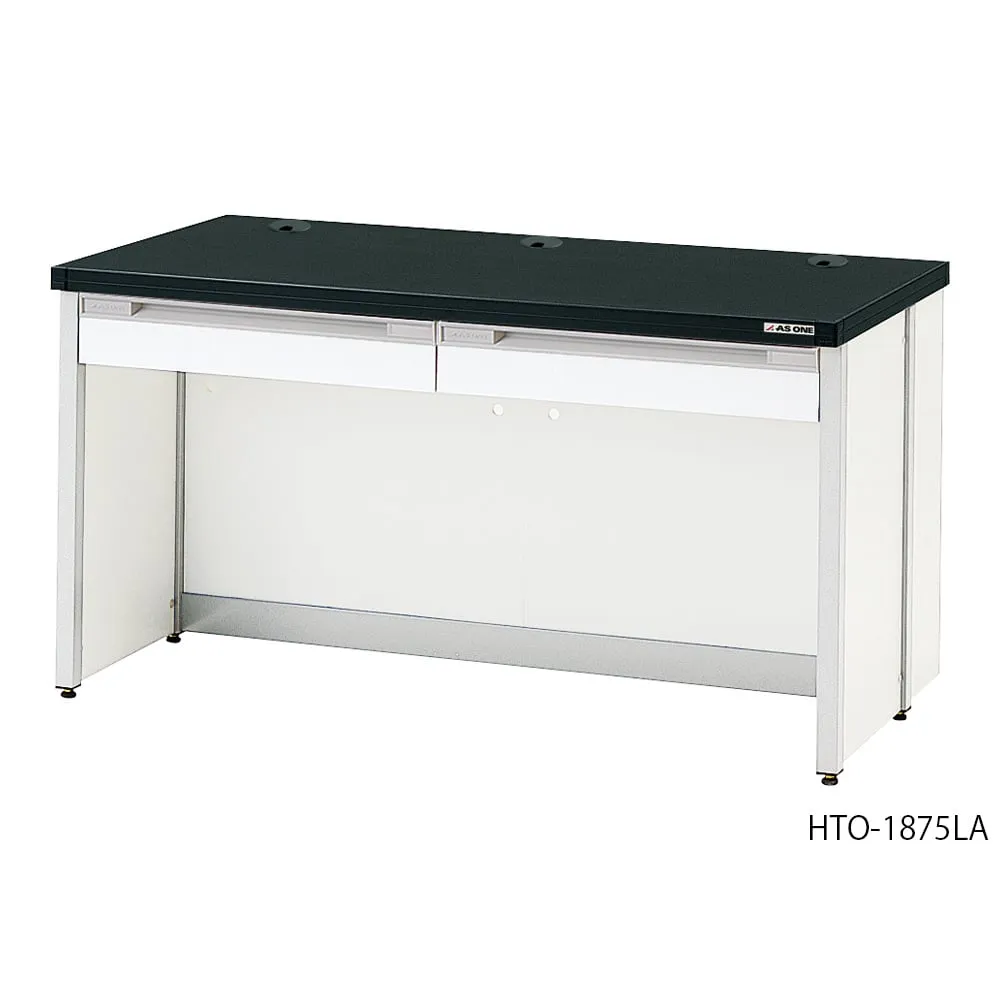 4-5538-01 Side Laboratory Table (Frame Type, with Through Hole, with Drawer) 900 x 750 x 750 mm HTO-975LA