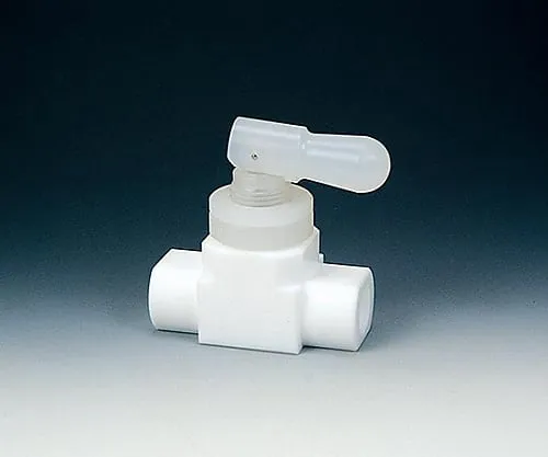 61-3535-87　［Out of stock］Fluorocarbon Resin Toggle Valve Female Horizontal Type RC1/4　NR1209-01