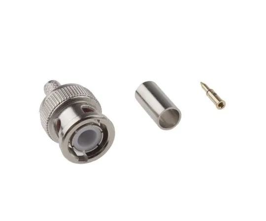 63-2999-63 RS PRO Straight 50Ω Cable Mount BNC Connector, Plug, Nickel, Crimp Termination, RG58 546-4853