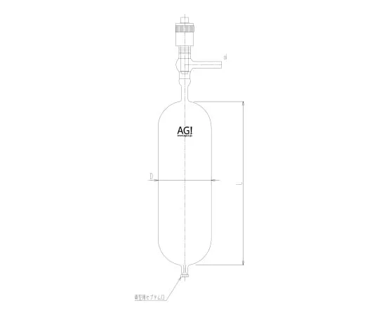 62-2117-42 Sampling Container High-Vacuum Greaseless Valve Core Rod Material: PTFE 4208-100