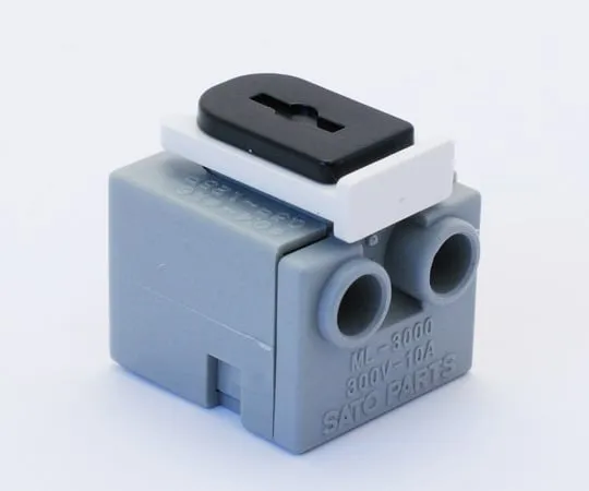63-3121-39 Screwless Terminal Block 1 Pole 2 Wire Type 300 V -10 A Black ML-3000-2P-B