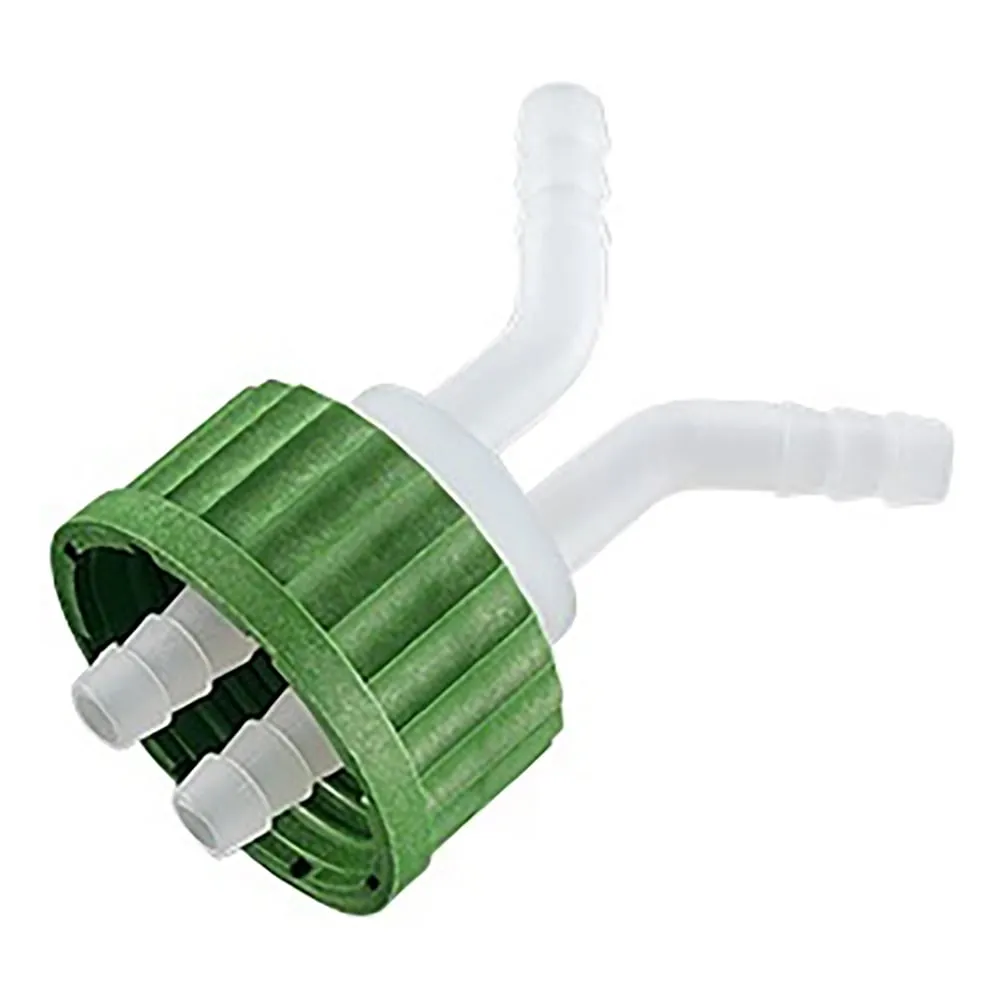 1-7395-03 Screw-Top Bottle Cap (For Soft Tube and GL45) 2 port, Connection Tube Inner Diameter 8 - 10mm BL80048